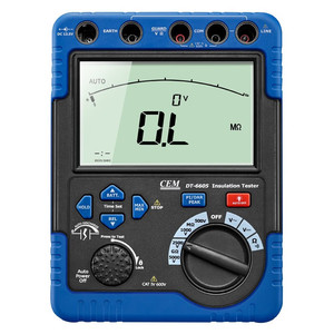 เครื่องทดสอบฉนวนไฟฟ้าดิจิตอล CEM DT-6605 5kV เมกะโอห์มมิเตอร์ สำหรับทดสอบหม้อแปลงไฟฟ้า - Product Image 4