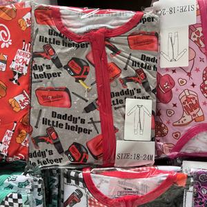 웨스턴 프린팅 특별 행사 대량 배송 준비 완료된 대나무 소재 여아 파자마 스타일 캐릭터 프린트 롬퍼 아기 대나무 지퍼 박스 - Product Image 6