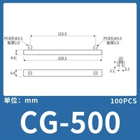 Rail de guidage en nylon série CG pour montage sur carte PC, boîte de distribution électrique, rail de câblage