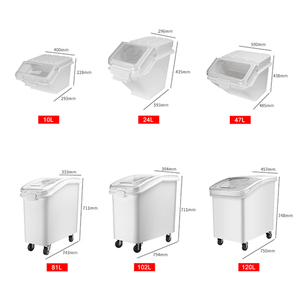 Lớn rõ ràng PP nhựa linh hoạt thân thiện với môi gia vị trái cây khô lưu trữ <span class=keywords><strong>Container</strong></span> có nắp đậy cho nhà bếp đựng thức ăn thực phẩm trứng di chuyển - Product Image 3