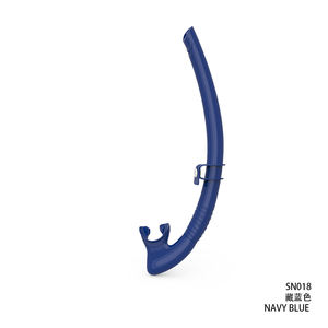 Tubo de respiración Boquilla de silicona Seguridad Drenaje subacuático Natación húmeda Semi seca Tubo de esnórquel para apnea - Product Image 2