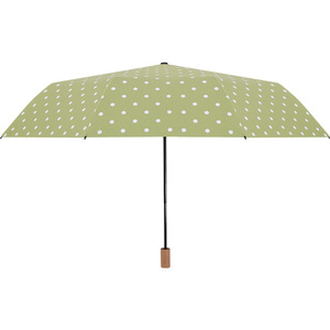 Sombrilla Plegable Manual con Mango de Madera, 100 cm, Resistente a los Rayos UV, de Nailon, Diseño Retro de Tres Pliegues para Viajes - Product Image 5