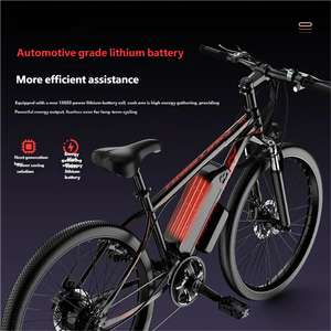 Bicicletta Elettrica da Montagna con Batteria al Litio 48V, Motore Brushless nel Mozzo Posteriore, Telaio in Acciaio, Ruote da 26 Pollici, Fuoristrada, 7 Velocità - Product Image 2
