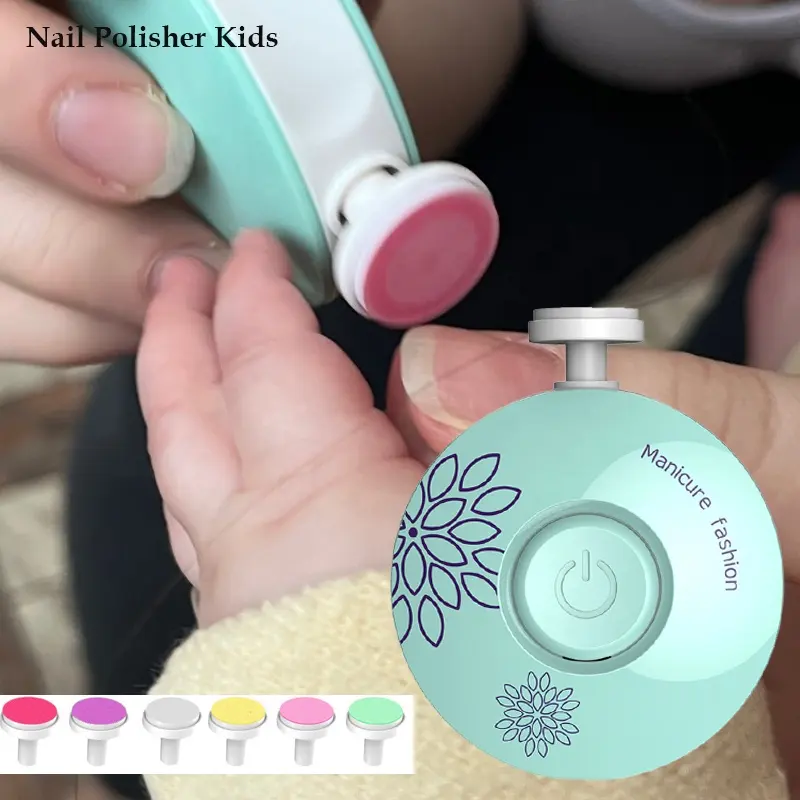 6 in 1 Electric Kids Baby Nagels ch neider Neugeborenes Zubehör Clipper Set Baby Nagel feile Elektrischer Nagels ch neider