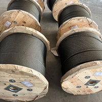 Câble en acier pour ascenseur non galvanisé 8x19S+IWRC 6,5 mm