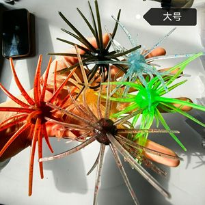 Leurre souple en forme d'ormeau flottant, appât bionique en silicone à tentacules, accessoire de montage polyvalent pour la pêche au bar et à la truite - Product Image 3