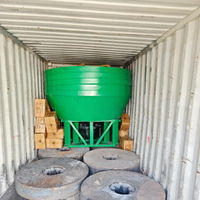 Mesin Penggiling Bijih Emas Merek YURUI, OEM yang Dapat Disesuaikan, 1600mm, Motor AC Tugas Berat, Wet Pan Mill, Tahan Lama, Perawatan Mudah