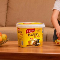 Nouveauté Boîte d'emballage transparente écologique pour bonbons, biscuits, snacks, pâtisserie, boîte de rangement carrée avec boucle de sécurité