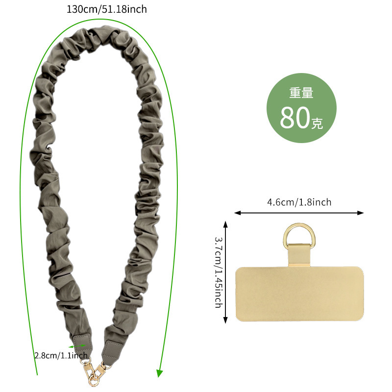Fashion Women Long Crossbody Lanyard Anti Lost Pendant Creative Neck Strap Image 2