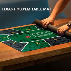 Tapete Profesional para Mesa <span class=keywords><strong>de</strong></span> Casino <span class=keywords><strong>de</strong></span> 120x60cm y 2mm, Resistente a las Manchas, para Juegos <span class=keywords><strong>de</strong></span> Cartas, Blackjack y Póker, con Base <span class=keywords><strong>de</strong></span> Goma Antideslizante - Product Image 4