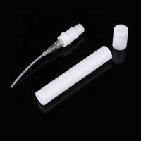 2ml 3ml 4ml 5ml Vide Snap Mini Blanc Mince Flacons de Pulvérisation Rechargeables Petits Flacons Échantillon de Bouteille de Parfum en Plastique