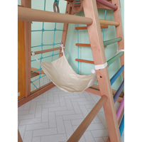 Balançoire suspendue en bois d'artisanat blanc bébé hamac enfants ensemble de balançoire extérieure