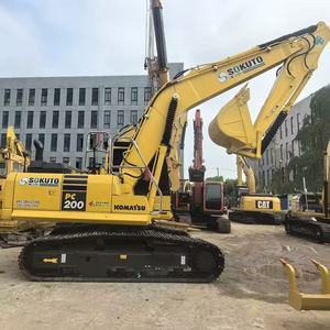 Venta caliente usado Komatsu PC200 20 toneladas Excavadora hidráulica sobre orugas gran potencia buenas condiciones precio barato - Product Image 2