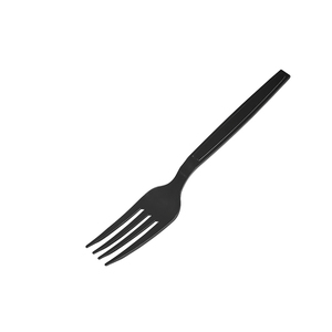 Cutlery Disposable Plastic Heavy Weight Flatware Ps Cutlery Kit Tenedores Durable Black Disposable Plastic Spoon And Fork