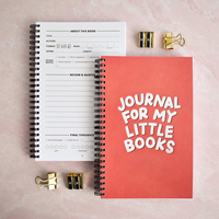 Carnet à spirales A5 personnalisé, journal amusant pour planifier et suivre la lecture, carnet de lecture mignon, cadeau pour la fête des mères