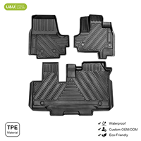 Tapis de sol 3D imperméables, antidérapants, résistants aux intempéries, durables, en TPE pour Honda N-BOX