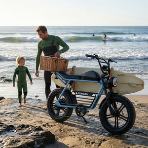 Bicicleta Eléctrica Beach Cruiser con Neumáticos Anchos Antideslizantes y Diseño Impermeable para Vacaciones en la Playa y Paseos por la Arena - Product Image 6