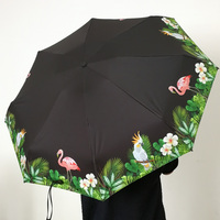 Mini parapluie de poche à 5 plis: 19 "Ultra Compact, pluie/soleil à double usage avec revêtement anti-UV