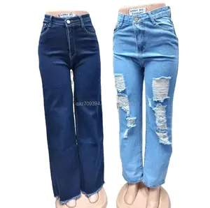 Overstock Apparels Ladies Skinny Denim Cotton Stretch Jean Chinese Stock Lot Women's Trousers Fashion Ladies Jean