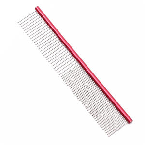 Commercio all'ingrosso Pet in acciaio inox pettine capelli di cane <span class=keywords><strong>Deshedding</strong></span> rastrello per gatto toelettatura spazzola - Product Image 4