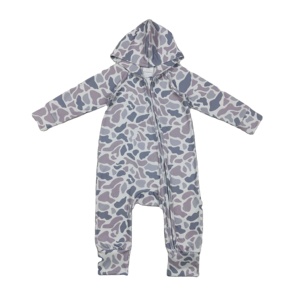En stock, barboteuse à fermeture éclair pour bébé fille, motif bleu château, vente en gros, boutique, nouvelles tendances, vêtements pour enfants - Product Image 6