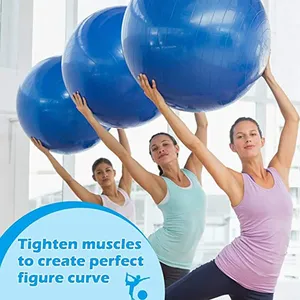 Balón de Yoga Antiexplosión de PVC Engrosado, Balón de Ejercicio para Gimnasio en Casa, Entrenamiento y Equilibrio con Bomba - Product Image 6