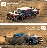 Voiture télécommandée haute vitesse à l'échelle 1/16, pneus de drift, 4 roues motrices, voitures de course RC, véhicule de loisir rapide avec lumières