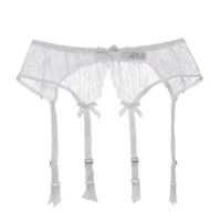 Garter Belt Vintage untuk Wanita, Tanpa Celana Dalam, Renda Jepang, Garter Belt Nude untuk Pernikahan