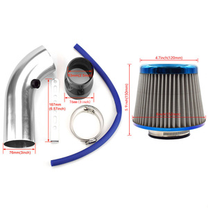 Aosu Cross-border Auto Parts Universal 76mm Aluminum Intake <b>Kit</b> <b>Mushroom</b> Filter High Flow Performance Upgrade - Product Image 4