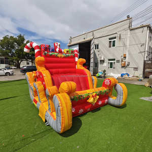 Décorations de fête de Noël personnalisées, événements festifs, chapeau de Noël gonflable, dôme de tente, chalet de Noël gonflable, cour - Product Image 6