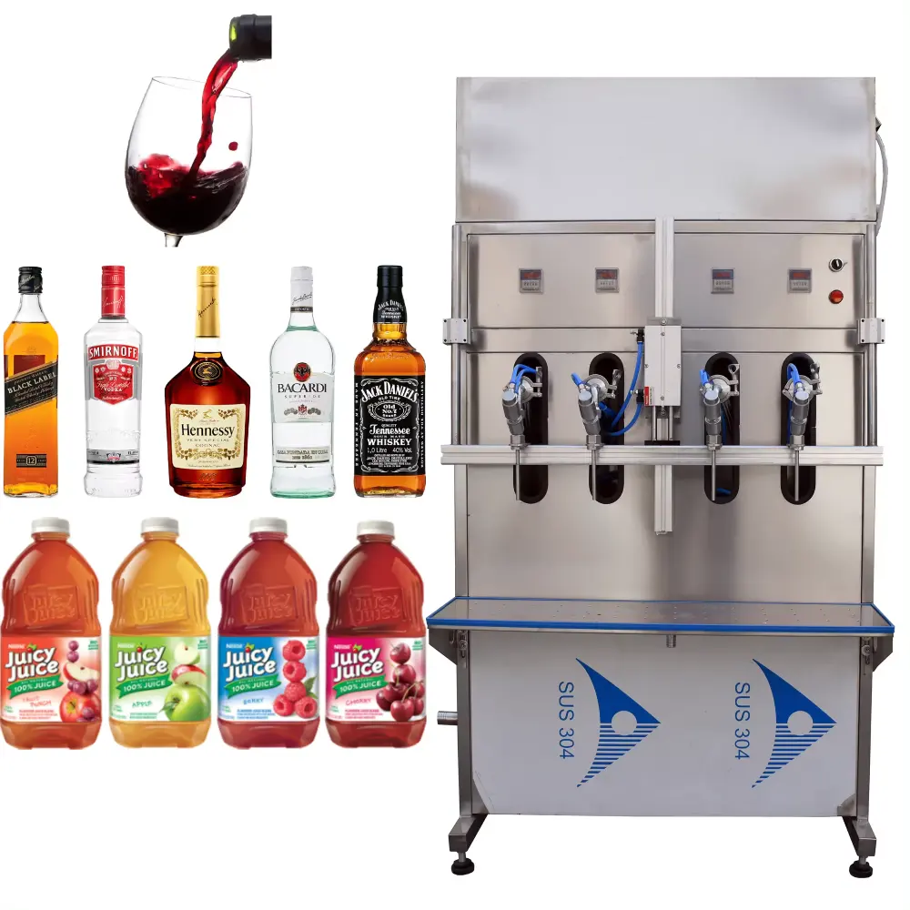 High quality Wine Filling Machine Automatic Brandy Tequila Liquor Filling Machine Small Scale Soft Drink Filling Machine