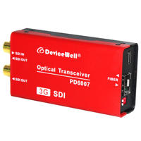 Transceptor de Fibra Óptica 3G SDI, Conversor de Medios Bidireccional, Equipo de Fibra Óptica, Módulo SFP, Dispositivo PD6007 0-20KM LC
