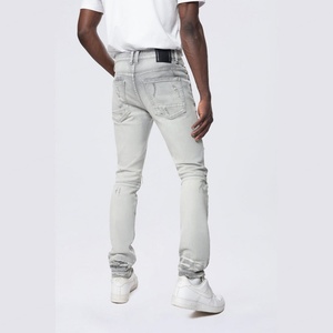 Clothing Manufacturers <b>Men's</b> Casual Cotton Denim Patalon <b>Jeans</b> Pants Blue Black High Waist Slim Fit <b>Trousers</b> for <b>Men</b> - Product Image 2