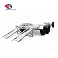 Remolque Utilitario de Aluminio para Excavadora Pequeña y Remolque para Automóvil