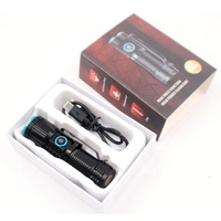 Senter Mini isi ulang USB-C 1000lumens, senter kecil terang tahan air saku LED Lumens tinggi Magnet obor Mini isi ulang daya
