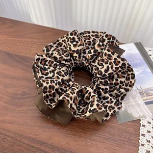 Coleteros de Satén con Estampado de Leopardo de Doble Capa, Novedad 2026, Venta Caliente, Diademas Retro Personalizadas de 20cm para Mujer - Product Image 6