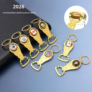 Llavero abridor de botellas estilo americano de aleación de zinc 2025, marca Yet, con característica de pequeño regalo personalizable - Product Image 3