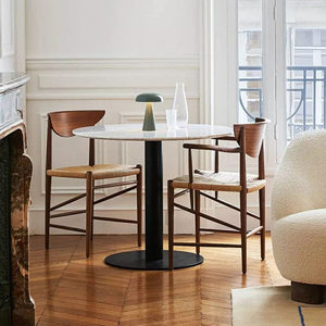 Chaises de jardin de <span class=keywords><strong>bureau</strong></span>, chaises de salle à manger, chaises de restaurant, best-seller, style nordique moderne, bois naturel brun, canne, rotin - Product Image 4