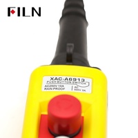 Interrupteur à bouton poussoir de commande suspendu, une vitesse, deux vitesses, 250V, IP65, 30A, 1NO1NC, grue XAC, série COB