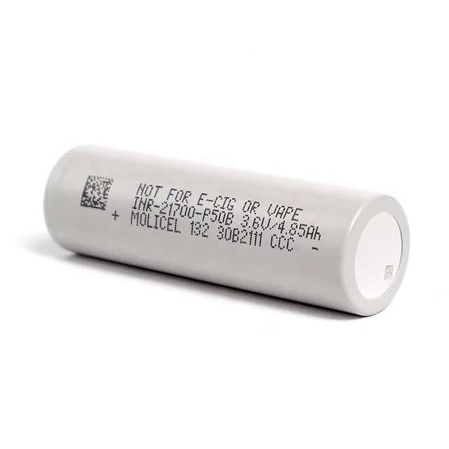 High Discharge Rechargeable Cell Molice 21700-P50B INR21700-P50B 50A 5000mAh Lithium Ion Battery for Laptop Gaming Camera