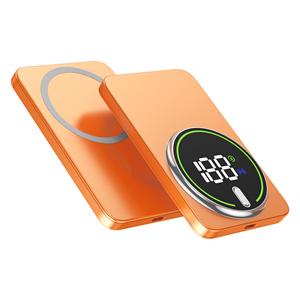 Innovative Gadgets <span class=keywords><strong>Mag</strong></span> Battery Pack para <span class=keywords><strong>iPhone</strong></span> Batería segura Carga rápida Banco de energía inalámbrico magnético 5000mAh con pantalla Led - Product Image 1