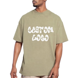 เสื้อยืดผ้าฝ้ายพิมพ์ลายสำหรับผู้ชายเสื้อยืดโอเวอร์ไซส์ลายกราฟฟิกแบบกำหนดเอง - Product Image 1