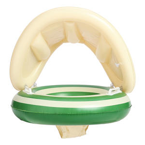 Siège gonflable pour enfants Xiaolu Ins avec poignée, rayures danoises, auvent pour <span class=keywords><strong>utilisation</strong></span> en piscine, siège de natation pour bébé - Product Image 6