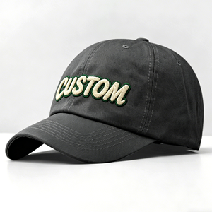 Gorra Plana de Béisbol Personalizada con Logotipo 2D 3D Bordado, Diseño Personalizado, 100% Algodón, 6 Paneles, Cierre a Presión, Unisex - Product Image 1