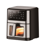 ANBOLIFE Friteuse à air multifonction SANS PFAS 8 QT, 8 fonctions de cuisson, ventilateur à double vitesse et rôtissoire pour des repas familiaux faciles.