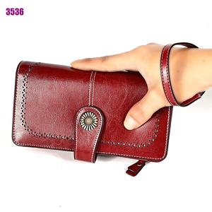 AndoBag RFID Long <b>Wallet</b> for Women Genuine Cow Leather <b>Ladies</b> Elegant Clutch Bag Casual <b>Purse</b> and Handbags Fashion Vintage - Product Image 4