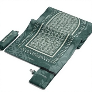 Tapis de prière portable de luxe, imperméable, imprimé, doux, musallah islamique, tapis Sajadah, tapis musulman pliable personnalisé, Janamaz - Product Image 4