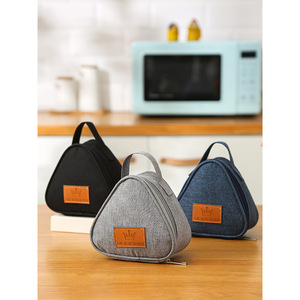 Kungou Insulated Rice Ball Bag Triangular Portable Lunch Box For Kids Outdoor Use - Product Image 4