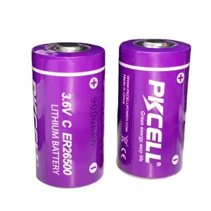 ER26500 PKCELL nouvelle batterie au Lithium ER26500 batterie de taille C 3.6v