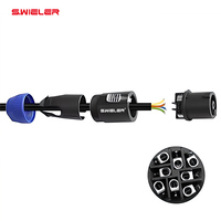 Haute qualité 8 pôles Speakon connecteur 8pin Speakon prises Jack adaptateur Audio verrouillage torsadé Audio haut-parleur câble prises Nl8 Speakon mâle